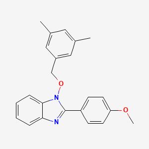molecular formula C23H22N2O2 B3036925 1-[(3,5-二甲基苄基)氧基]-2-(4-甲氧基苯基)-1H-1,3-苯并咪唑 CAS No. 400086-37-5