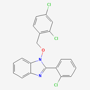 2-(2-chlorophenyl)-1-[(2,4-dichlorobenzyl)oxy]-1H-1,3-benzimidazole