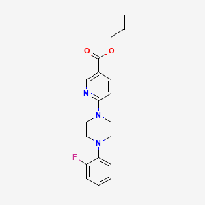 Allyl 6-[4-(2-fluorophenyl)piperazino]nicotinate