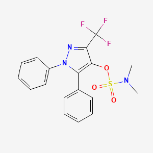 [1,5-diphenyl-3-(trifluoromethyl)pyrazol-4-yl] N,N-dimethylsulfamate