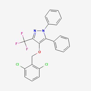 4-[(2,6-Dichlorophenyl)methoxy]-1,5-diphenyl-3-(trifluoromethyl)pyrazole