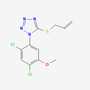 5-(allylsulfanyl)-1-(2,4-dichloro-5-methoxyphenyl)-1H-1,2,3,4-tetraazole