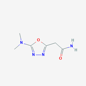 2-[5-(Dimethylamino)-1,3,4-oxadiazol-2-yl]acetamide