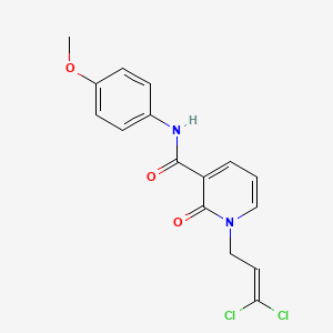 1-(3,3-dichloro-2-propenyl)-N-(4-methoxyphenyl)-2-oxo-1,2-dihydro-3-pyridinecarboxamide