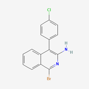 1-Bromo-4-(4-chlorophenyl)isoquinolin-3-amine