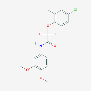 molecular formula C17H16ClF2NO4 B3036964 2-(4-氯-2-甲基苯氧基)-N-(3,4-二甲氧基苯基)-2,2-二氟乙酰胺 CAS No. 400087-80-1