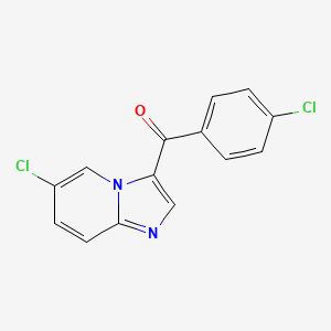 molecular formula C14H8Cl2N2O B3036974 (6-Chloroimidazo[1,2-a]pyridin-3-yl)(4-chlorophenyl)methanone CAS No. 400088-20-2