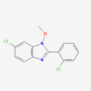 molecular formula C14H10Cl2N2O B3036989 6-chloro-2-(2-chlorophenyl)-1-methoxy-1H-1,3-benzimidazole CAS No. 400088-68-8
