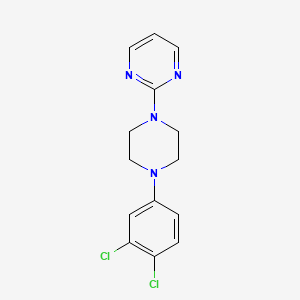 molecular formula C14H14Cl2N4 B3036992 2-[4-(3,4-Dichlorophenyl)piperazino]pyrimidine CAS No. 400088-97-3