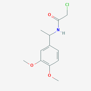 molecular formula C12H16ClNO3 B3037004 2-chloro-N-[1-(3,4-dimethoxyphenyl)ethyl]acetamide CAS No. 40023-07-2
