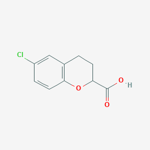 molecular formula C10H9ClO3 B3037005 6-Chlorochroman-2-carboxylic acid CAS No. 40026-24-2