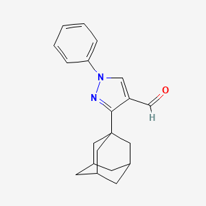 molecular formula C20H22N2O B3037018 3-(1-金刚烷基)-1-苯基-1H-吡唑-4-甲醛 CAS No. 401632-70-0