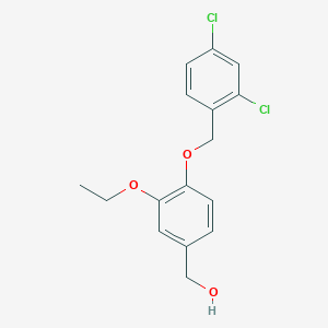 {4-[(2,4-Dichlorobenzyl)oxy]-3-ethoxyphenyl}methanol