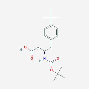 molecular formula C19H29NO4 B3037027 Boc-(S)-3-Amino-4-(4-tert-butyl-phenyl)-butyric acid CAS No. 403661-85-8