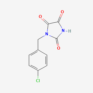 molecular formula C10H7ClN2O3 B3037029 1-[(4-氯苯基)甲基]咪唑烷-2,4,5-三酮 CAS No. 40408-50-2