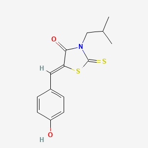 molecular formula C14H15NO2S2 B3037036 PFM01 CAS No. 406710-59-6