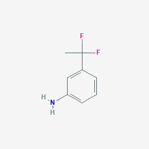 molecular formula C8H9F2N B3037039 3-(1,1-二氟乙基)苯胺 CAS No. 40788-05-4
