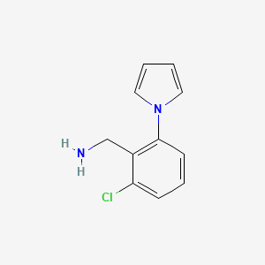 molecular formula C11H11ClN2 B3037059 [2-氯-6-(1H-吡咯-1-基)苯基]甲胺 CAS No. 418762-88-6