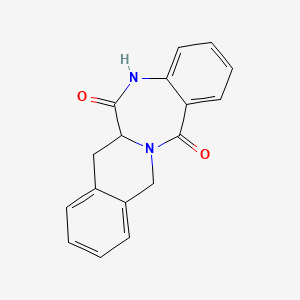 molecular formula C17H14N2O2 B3037060 7,12-二氢异喹诺[3,2-c][1,4]苯并二氮杂卓-6,14(5H,6aH)-二酮 CAS No. 41994-34-7