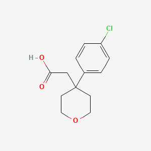 2-(4-(4-Chlorophenyl)tetrahydro-2H-pyran-4-yl)acetic acid