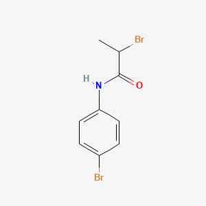 molecular formula C9H9Br2NO B3037065 2-bromo-N-(4-bromophenyl)propanamide CAS No. 42276-46-0