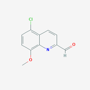 molecular formula C11H8ClNO2 B3037068 5-氯-8-甲氧基喹啉-2-甲醛 CAS No. 426208-47-1