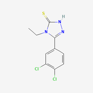 molecular formula C10H9Cl2N3S B3037074 5-(3,4-二氯苯基)-4-乙基-4H-1,2,4-三唑-3-硫醇 CAS No. 433246-24-3