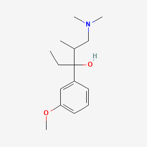 molecular formula C15H25NO2 B3037077 1-(Dimethylamino)-3-(3-methoxyphenyl)-2-methylpentan-3-ol CAS No. 433936-13-1