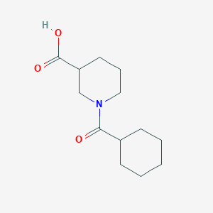 molecular formula C13H21NO3 B3037079 1-(Cyclohexylcarbonyl)piperidine-3-carboxylic acid CAS No. 436093-18-4