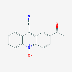 molecular formula C16H10N2O2 B3037086 2-Acetyl-10-oxidoacridin-10-ium-9-carbonitrile CAS No. 439095-15-5