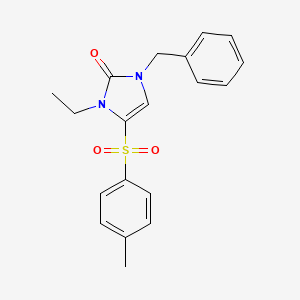 molecular formula C19H20N2O3S B3037092 1-benzyl-3-ethyl-4-[(4-methylphenyl)sulfonyl]-1,3-dihydro-2H-imidazol-2-one CAS No. 439096-10-3
