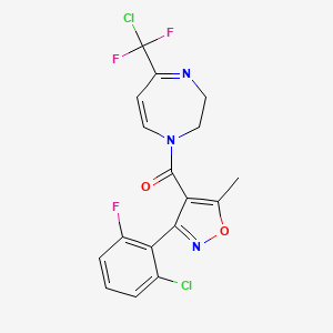 {5-[chloro(difluoro)methyl]-2,3-dihydro-1H-1,4-diazepin-1-yl}[3-(2-chloro-6-fluorophenyl)-5-methyl-4-isoxazolyl]methanone