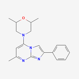 5-(2,6-Dimethylmorpholino)-7-methyl-2-phenylimidazo[1,2-a]pyrimidine