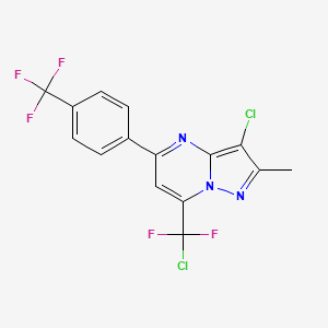 3-Chloro-7-[chloro(difluoro)methyl]-2-methyl-5-[4-(trifluoromethyl)phenyl]pyrazolo[1,5-a]pyrimidine