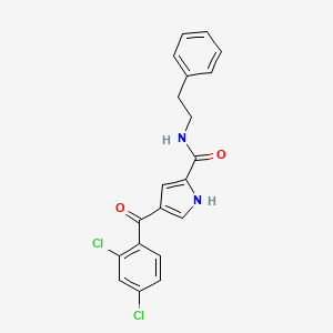 molecular formula C20H16Cl2N2O2 B3037120 4-(2,4-二氯苯甲酰基)-N-苯乙基-1H-吡咯-2-甲酰胺 CAS No. 439109-69-0
