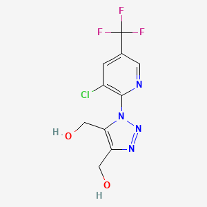 [1-[3-chloro-5-(trifluoromethyl)-2-pyridinyl]-4-(hydroxymethyl)-1H-1,2,3-triazol-5-yl]methanol