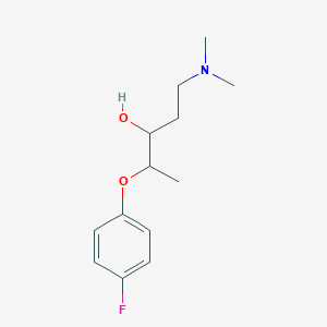molecular formula C13H20FNO2 B3037125 1-(Dimethylamino)-4-(4-fluorophenoxy)-3-pentanol CAS No. 439110-95-9