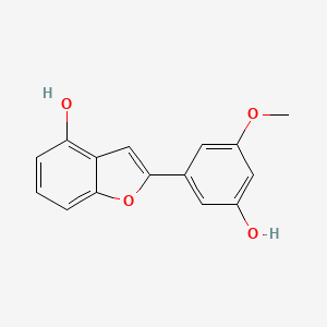 2-(3-Hydroxy-5-methoxyphenyl)-1-benzofuran-4-ol