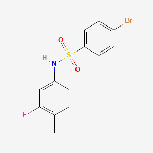 4-bromo-N-(3-fluoro-4-methylphenyl)benzenesulfonamide