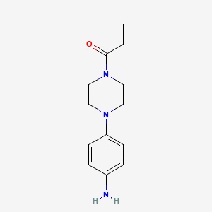 molecular formula C13H19N3O B3037142 [4-(4-Propionylpiperazin-1-yl)phenyl]amine CAS No. 442549-70-4
