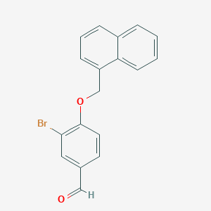 3-Bromo-4-(naphthalen-1-ylmethoxy)benzaldehyde