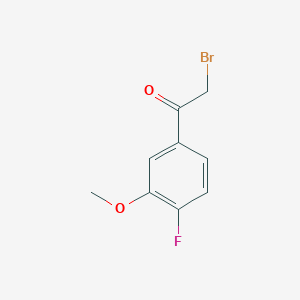 molecular formula C9H8BrFO2 B3037146 2-溴-1-(4-氟-3-甲氧基苯基)乙酮 CAS No. 443914-95-2