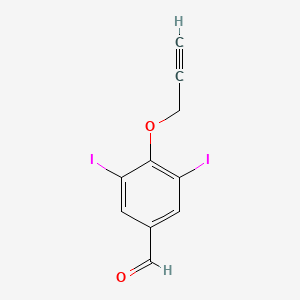 3,5-Diiodo-4-(prop-2-yn-1-yloxy)benzaldehyde