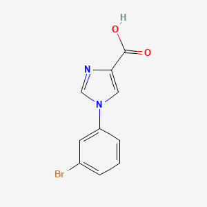 molecular formula C10H7BrN2O2 B3037154 1-(3-溴苯基)-1H-咪唑-4-甲酸 CAS No. 445303-24-2