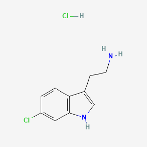molecular formula C10H12Cl2N2 B3037155 2-(6-Chloro-1h-indol-3-yl)ethan-1-amine hcl CAS No. 445424-54-4