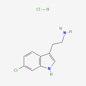 molecular formula C10H12Cl2N2 B3037155 2-(6-chloro-1H-indol-3-yl)ethan-1-amine hydrochloride CAS No. 445424-54-4