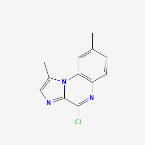 molecular formula C12H10ClN3 B3037156 4-氯-1,8-二甲基-咪唑并[1,2-A]喹喔啉 CAS No. 445430-62-6