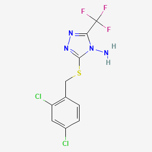 3-((2,4-dichlorobenzyl)thio)-5-(trifluoromethyl)-4H-1,2,4-triazol-4-amine
