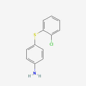 molecular formula C12H10ClNS B3037187 4-[(2-Chlorophenyl)sulfanyl]aniline CAS No. 4726-27-6