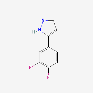 molecular formula C9H6F2N2 B3037192 5-(3,4-二氟苯基)-1H-吡唑 CAS No. 474707-69-2
